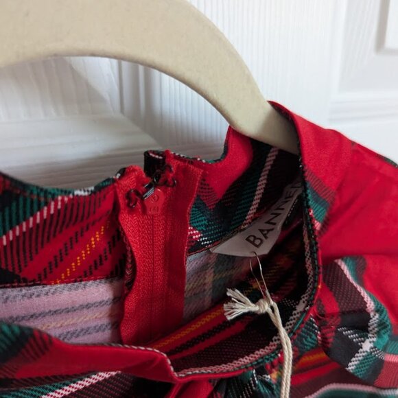 Banned Retro Bow Neck Holiday Plaid Dress - Picture 7 of 14